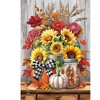 Briarwood Lane Fall House Flag 40x28 For Outdoor Sunflowers and Mums For Fall House Flag - 3 of 4