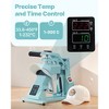VEVOR Hat Heat Press Machine, with 2pcs Interchangeable Platens,Temperature and Time Control, Hat Press for HTV Iron On and Sublimation Projects,Green - 3 of 4