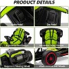 coucheta  Go Kart, Electric Drift Kart Car with Adjustable Seat, 24V 7Ah Outdoor Ride On Toy, 2 * 200W Motor, 8.1 MPH, LED Lights - 2 of 4