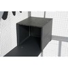 Cat cage box lovely house cute pet play speace Wooden White Big for backyard - 4 of 4