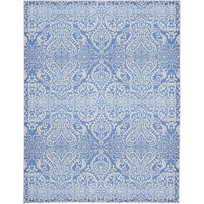 Waverly Washable Damask Area Rug