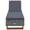 vidaXL Sunbed Grey, Dark Grey - 2 of 4