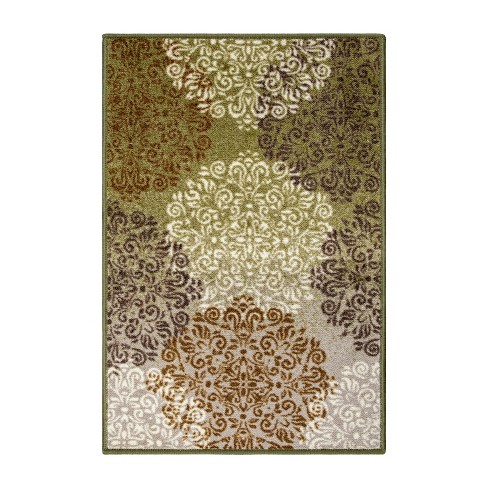 Traditional Floral Geometric Non-Slip Indoor Runner or Area Rug by Blue Nile Mills - image 1 of 3