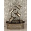 34" Metal Farmhouse Fountain Gray - Olivia & May - 3 of 4