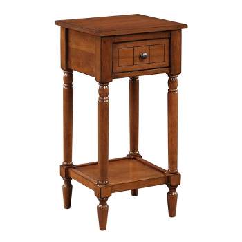 Breighton Home Provencal Countryside Mia Petite Accent Table with Drawer and Shelves