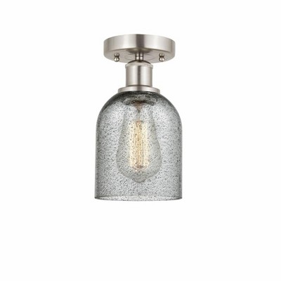 Caledonia - 1 Light Semi-Flush Mount In Industrial Style-9.75 Inches Tall and 5 Inches Wide