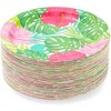 Sparkle and Bash 80 Pack Hawaiian Disposable Paper Plates, Luau Birthday Party Decorations 7 In - 4 of 4