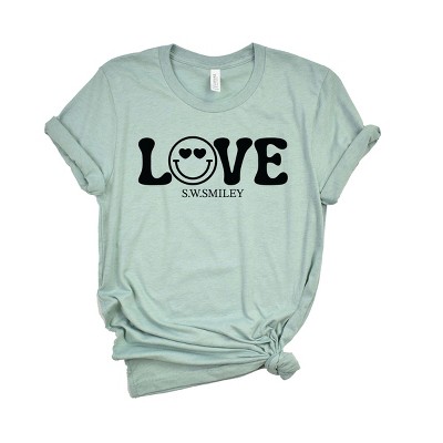 Simply Sage Market S.W.Smiley Love Smile Short Sleeve Tee