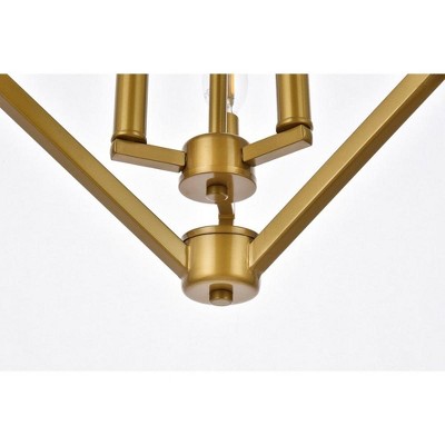 Irina Brass 3-Light Indoor/Outdoor Pendant