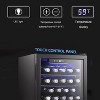 ZAFRO 24 Bottle Wine Cooler/Cabinet Beverage Refrigerator ,Clear Glass Door Bar Fridge Adjust Temp Control Freestanding, 2.4 Cu. ft - 2 of 4