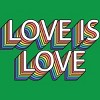 Adult Design By Humans Retro Love Is Love Pride By DudleyjazT-Shirt - 2 of 2