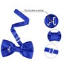 Allegra K Men's Pre-tied Solid Adjustable Classic Tuxedo Wedding Bow Ties - 3 of 4