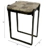 Metal & Aluminum Accent Table - Bronze Multi-Color Finish, Modern Side Table for Home, Office, Bedroom & Living Room Decor, 24 Inches - 4 of 4