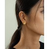 Bearfruit Jewelry Sterling Silver 18k Gold Plated Flora Cultured Pearl Stud Earrings - 4 of 4