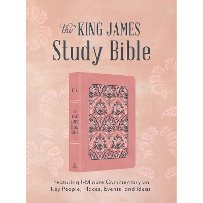 The King James Study Bible: Featuring 1-Minute Commentary on Key People, Places, Events, and Ideas [Women's Cover] - by  Barbour Bibles