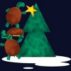 Junior's Design By Humans Christmas Tree Turtle By moredesignsplease T-Shirt - 2 of 3