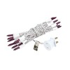 Novelty Lights 20 Light Incandescent Craft Mini Christmas String Lights White Wire 8.5 feet - 2 of 4