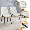 NicBex PU Leather Dining Chairs Set of 4,Modern Armless Upholstered Kitchen Chair with Integral High Back and Metal Legs for Dining Room,Kitchen - 4 of 4