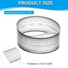 Unique Bargains PET Plastic Film Flexible Ruler with R Angle and Width Lines - 2 of 4