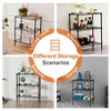 AZL1 Life Concept Utility Storage Drawers 3 Tier Adjustable Metal Racks Standing Shelf Organizer for Kitchen, Pantry, Garage, Black, 13.7"*23.6"*30" - 3 of 4