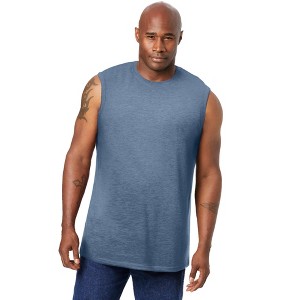 KingSize Men's Big & Tall Shrink-Less Lightweight Muscle T-Shirt - 1 of 4