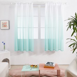 Deconovo Ombre Sheer Curtain Panel Pair(2 Panel) - 1 of 4
