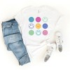 Simply Sage Market Women's Stacked Smiley Faces Short Sleeve Graphic Tee - 2 of 2