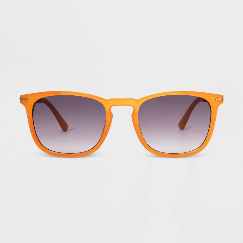 Women&#39;s Shiny Plastic Square Sunglasses with Gradient Lenses - Universal Thread&#8482; Honey Yellow, 1 of 4