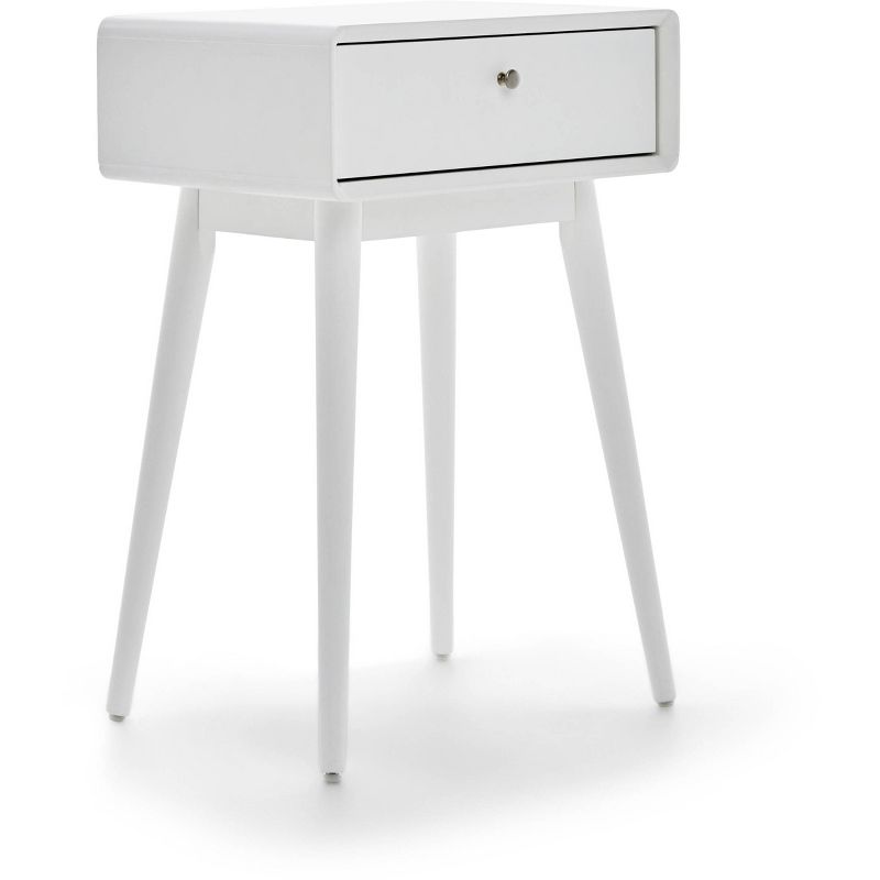 Rory One Drawer Side Table White - Adore Decor, 1 of 8