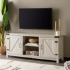 Cesicia Modern Farmhouse Barn Door 3-Shelf TV Stand for TVs up to 65" - 4 of 4