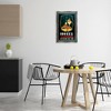 Stupell Industries Vintage Hotel Zurich with Lobster Black Framed Floater Canvas Wall Art - 2 of 4