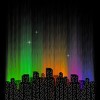 Women's Design By Humans Urban Northern Lights By Maryedenoa Racerback Tank Top - 2 of 2