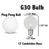 Novelty Lights 25 Feet G30 Globe Outdoor Patio String Lights, Black Wire - 4 of 4