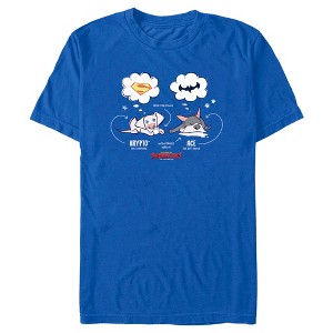 Men's DC League of Super-Pets Cartoon Krypto and Ace Dreams T-Shirt - 1 of 4