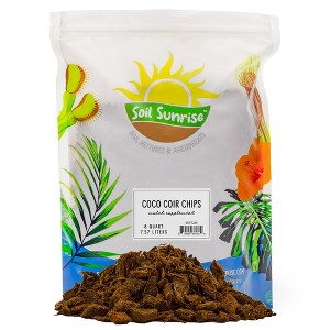 Soil Sunrise Loose Coco Coir Chips Mulch Soil Amendment; Premium Coconut Coir for Container Gardening - 1 of 4