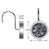 DWËLLZA Set of 12 Silver Brushed Nickel Decorative Shower Curtain Hooks - 4 of 4
