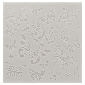 Unique Bargains Butterfly Silicone Polymer Clay Fondant Template for Crafts Air Dry DIY Candy - 1 of 4