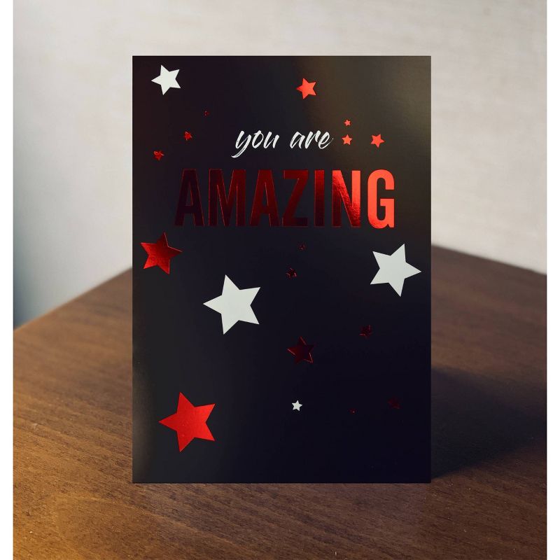 3ct &#34;You are Amazing&#34; Encouragement Cards Black, 3 of 4