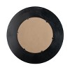 Round Decorative Wall Mirror with Woven Texture, Black and Gold Luxury Accent Mirror for Bathroom, Living Room, or Entryway–The Pop Home - 4 of 4