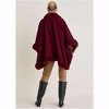 VENUS Womens Fur Trim Wrap Shawl - 4 of 4