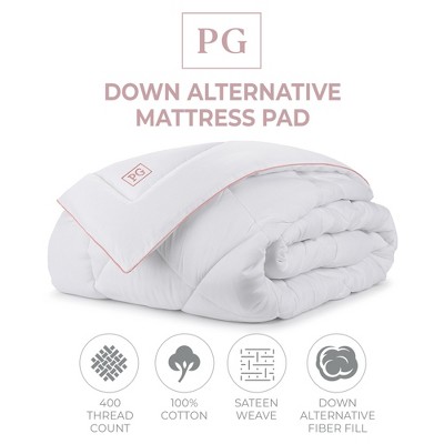Full White Cotton Down Alternative Mattress Topper