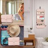 Portable Toiletry Cosmetic Travel Bag,Large Water Resistant Hanging Makeup Organizer Storage Pouch Case(Pink) - 3 of 4