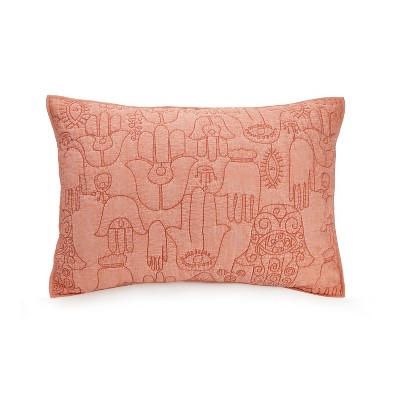 King Coral Cotton Bohemian Quilt and Sham Set