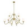 Gianna 9-Light Matte Black Two-Tier Chandelier - Modern Design for Dining & Living Rooms - 3 of 4
