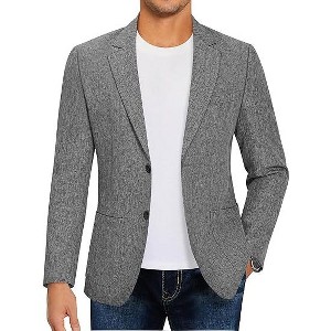 COOFANDY Mens Casual Blazer Sport Coat Lightweight Two Button Business Suit Jackets - 1 of 4