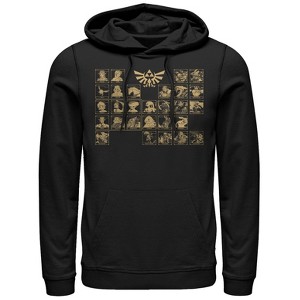 Men's Nintendo Legend of Zelda Ocarina Periodic Table Pull Over Hoodie - 1 of 3