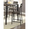 5-Piece Counter Height Dining Set with Square Table and 4 Chairs - 2 of 4