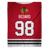 Sleep Squad Chicago Blackhawks Connor Bedard 60 x 80  Raschel Plush Blanket - 4 of 4