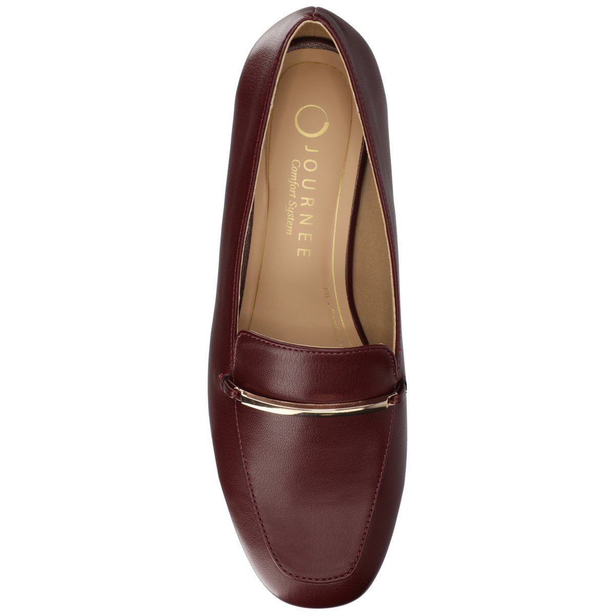 Женские платья Journee Collection Journee Women's Wrenn Medium and Wide Width Dress Flats, Oxblood 6 — фото 4