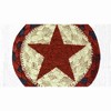Earth Rugs Red Star Printed Round Coaster – 5" Eco-Friendly Table Protection - 2 of 3